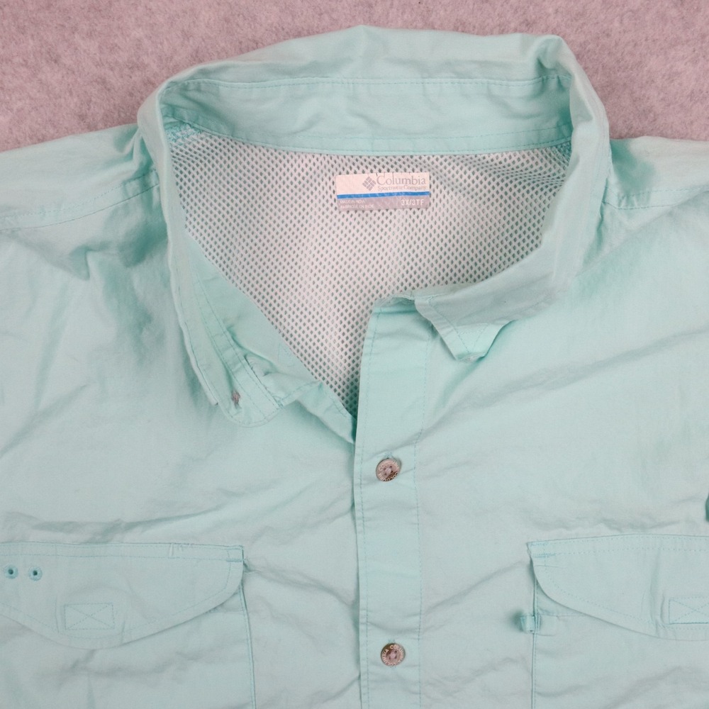 Columbia PFG Shirt Mens 3XL Performance Fishing Vented Button Up Long Sleeve - Picture 2 of 12